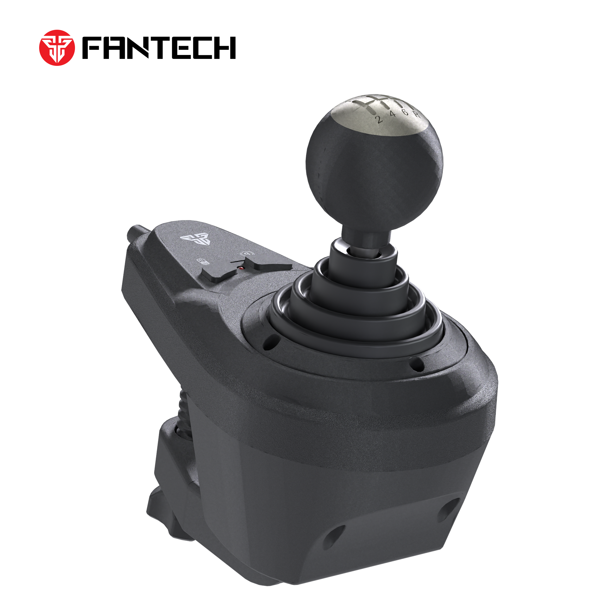 Fantech R1V2 Racing Steering Wheel | Dual-Motor Vibration | 270° / 900° Rotation | 15 Buttons + D-Pad | 6 Gears + Reverse | 3 Pedals (Clutch, Brake & Throttle) | PC Driving Wheel Set with Clutch and Shifter