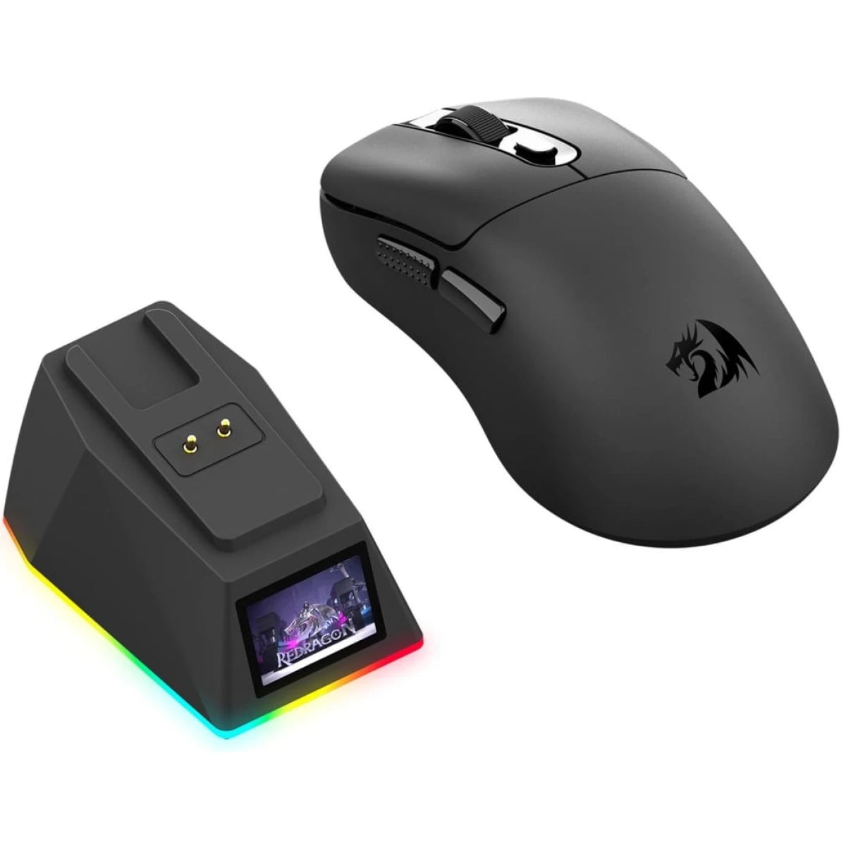 Redragon M998 Ultra Lightweight Wireless Gaming Mouse 3950 Sensor with RGac, Black / 8000 HZ