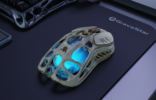 Mercury M1 Pro Gaming Mouse - Battle-Worn Silver Mist