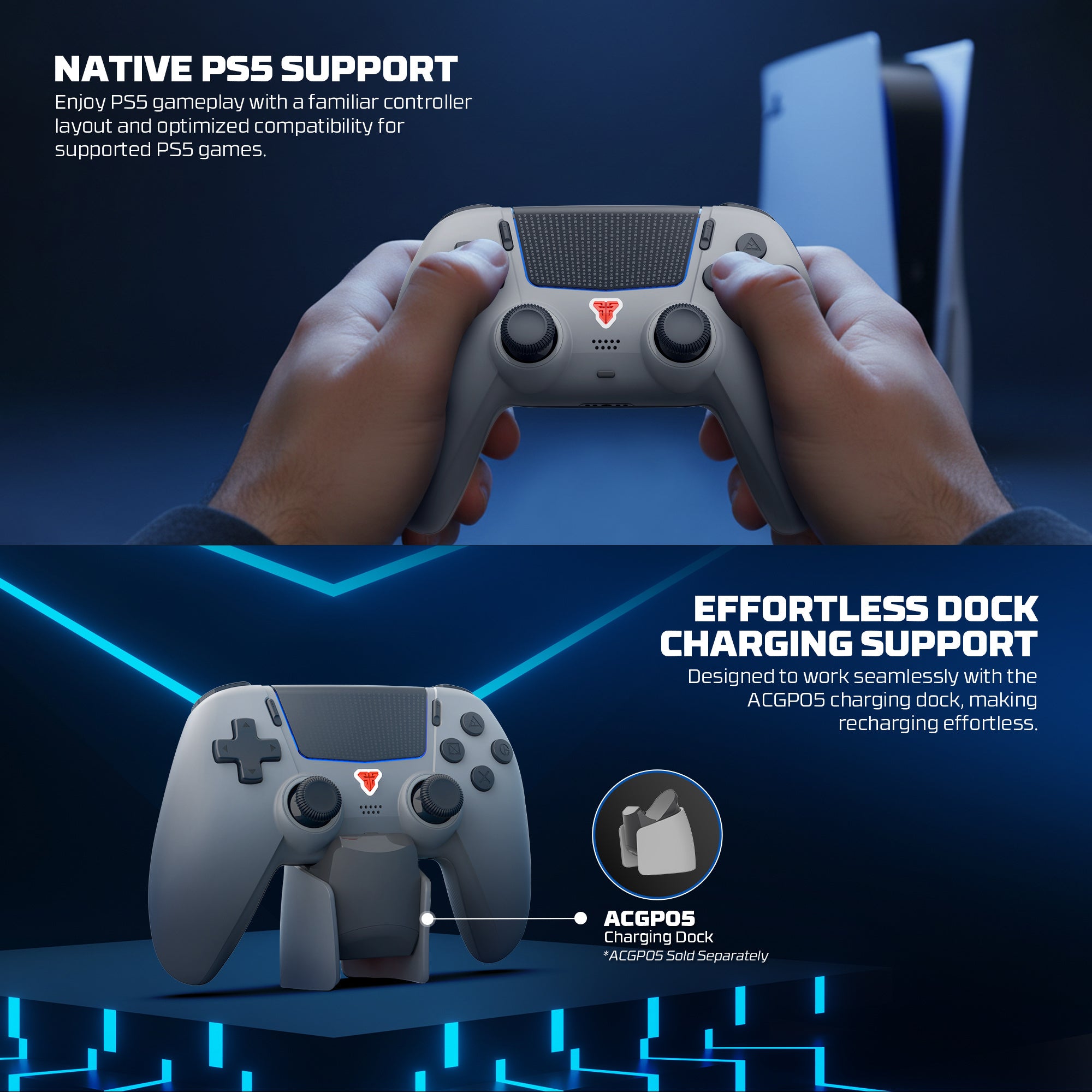 Fantech NOVA II D WGP16D Controller Hall Effect (PS5) NEW