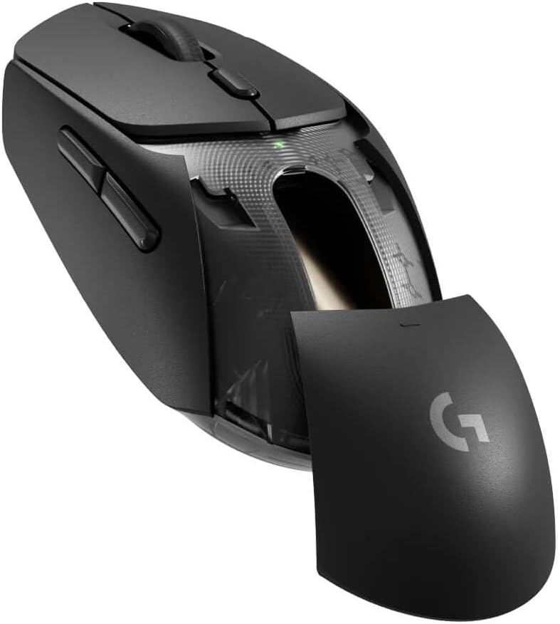 Logitech G309 Lightspeed Wireless Gaming Mouse, Lightweight, LIGHTFORCE Hybrid Switches, Hero 25K Sensor, 300+ Hour Battery Life with AA Battery, 6 Programmable Buttons, PC & Mac - Black