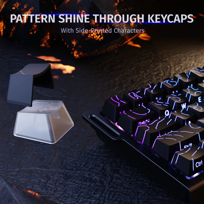 ATTACK SHARK X68 HE Rapid Trigger Mechanical Gaming Keyboard 60% Wired TKL with Adjustable Actuation,Hall Effect Magnetic Switch,8KHz Polling Rate,RGB Backlit,Top Mount for PC Mac Esport Gamer(Black)