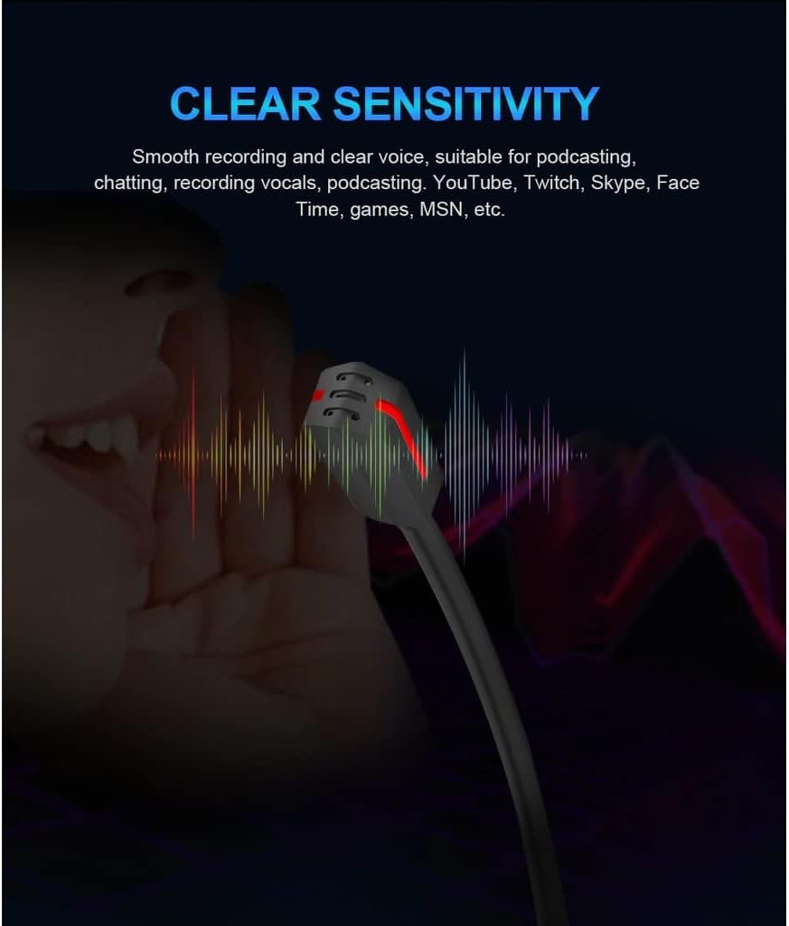 Redragon GM99 STIX USB RGB Gaming Stream Desktop Microphone to To Streaming, Podcasting,Studio Recording,YouTube,Skype for PC/Laptop