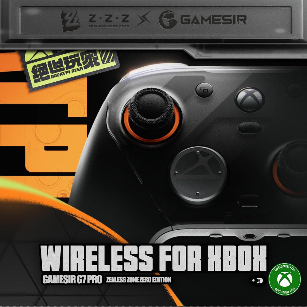 GameSir G7 Pro Wireless Gaming Controller - Officially Licensed for Xbox Series X|S, Xbox One, Windows PC & Android, TMR Joysticks, 1000Hz Polling Rate, Charging Station - Zenless Zone Zero Edition