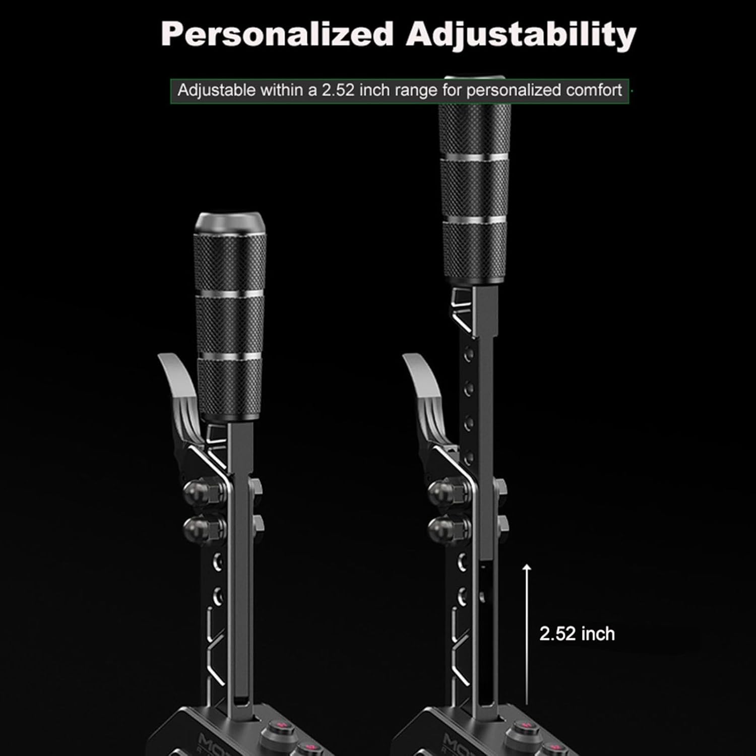 MOZA SGP Sequential Shifter PC USB Racing Similator Joysticks, Versatile Multi-Functional Handle, Non-Contact Hall Sensor, Personalized Adjustability, Dynamic RGB Backlit Mechanical Buttons