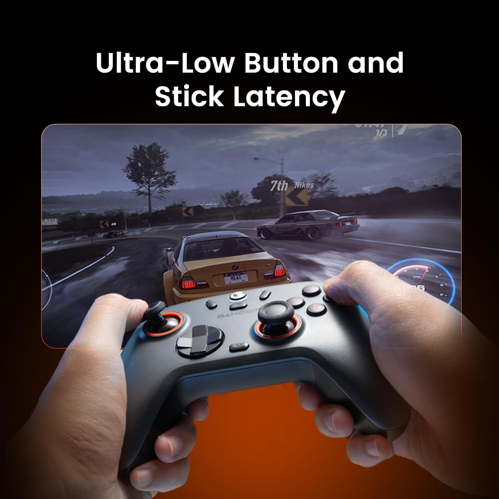 GameSir Nova Lite 2 Wireless PC Controller with Hall Effect Joysticks & Triggers, 2.4G & Wired 1000Hz Polling Rate, Remappable Buttons - Compatible with PC/Switch/Steam/Android (White)