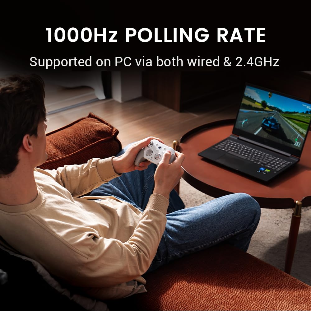 GameSir G7 Pro Wired Controller for Xbox Series X|S, Xbox One, Wireless Gamepad for PC&Android with TMR Sticks, Hall Effect Analog Triggers, 1000Hz Polling Rate, 3.5mm Audio Jack - White