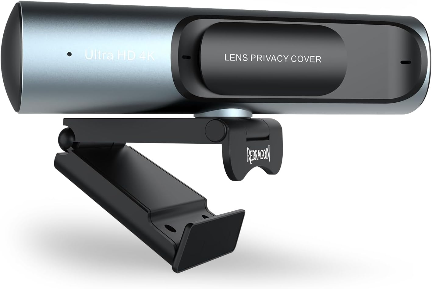 Redragon GW911 4K Webcam for PC, Ultra HD with Dual Noise-Cancelling Mic, PDAF Auto Focus, Auto Light Correction, Plug & Play, Privacy Cover – Works w/Zoom/Teams/Skype/Google Meet