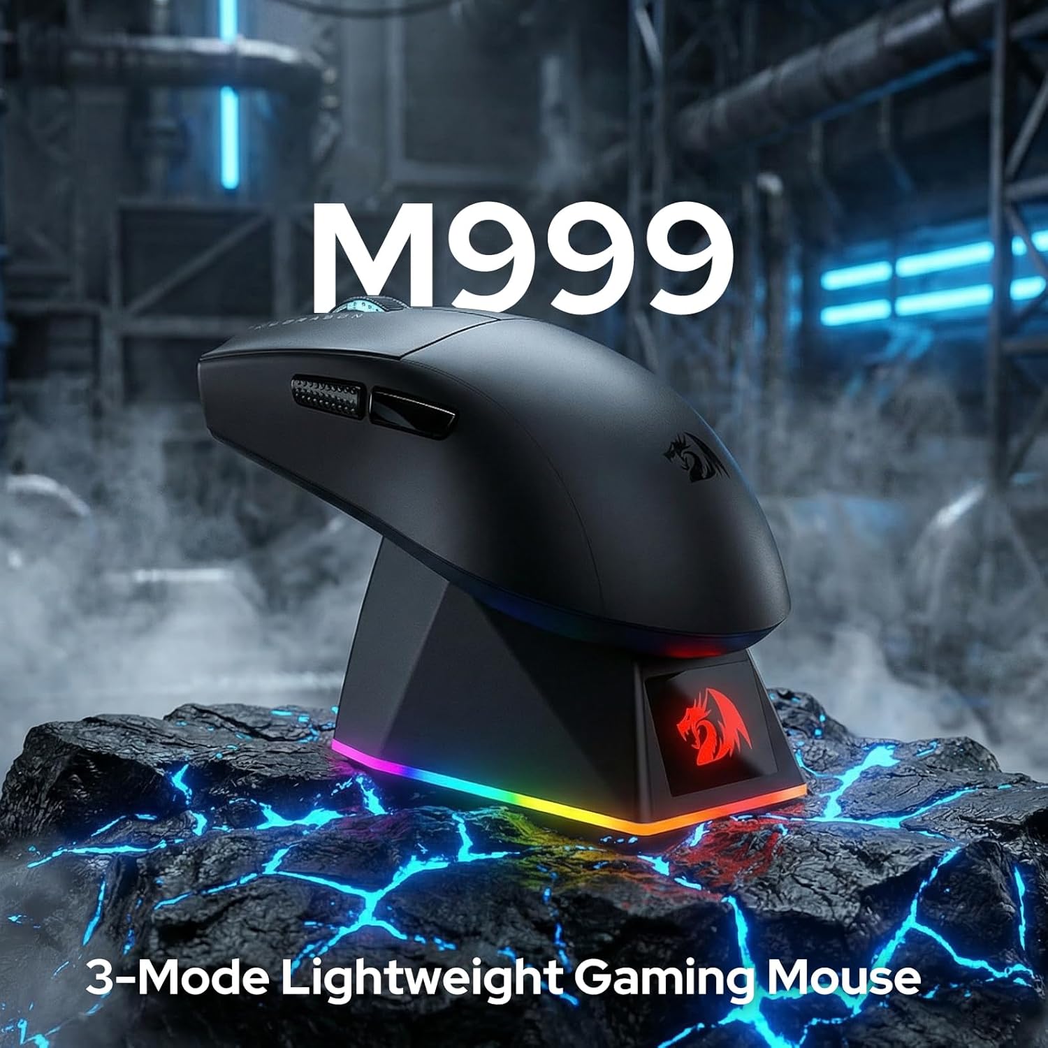 ماوس الألعاب اللاسلكي Redragon M999 مع حامل بدقة 45000 نقطة في البوصة