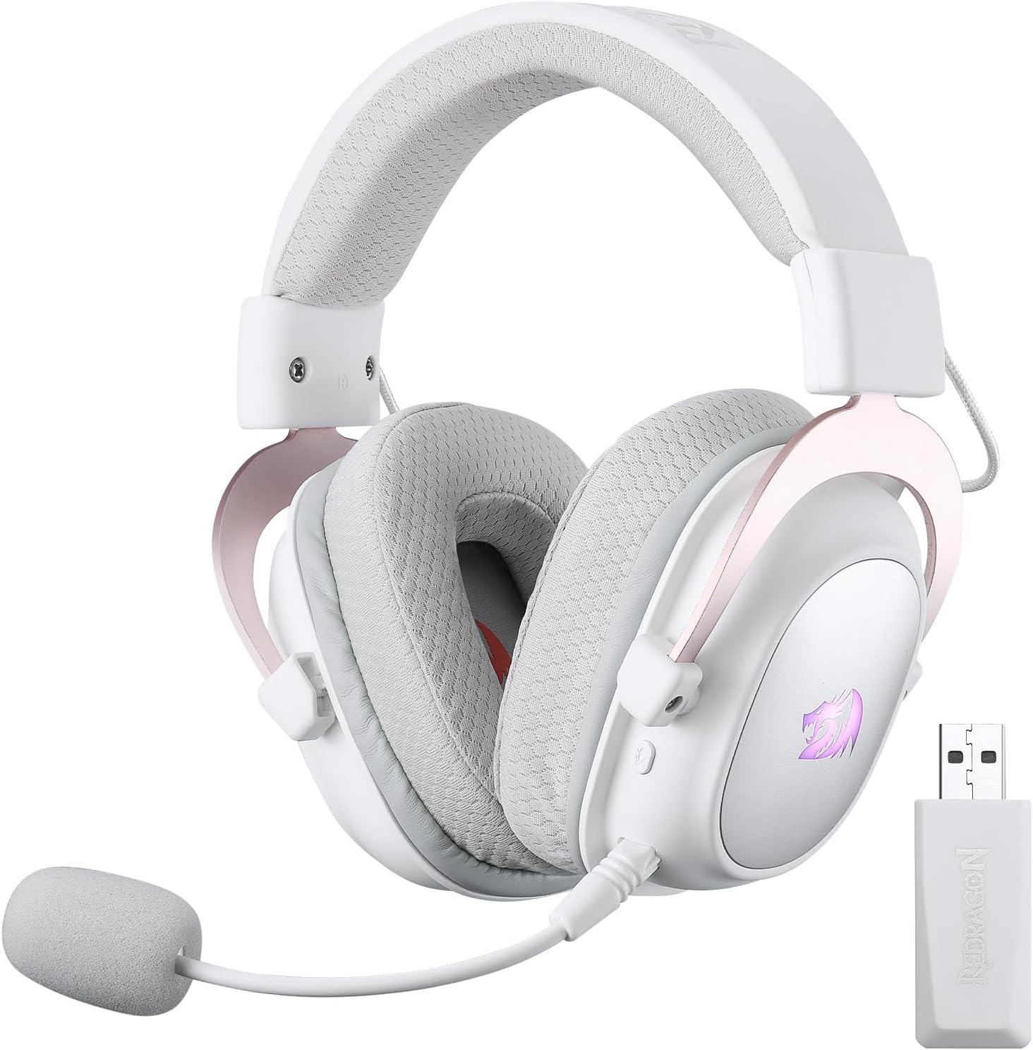 Redragon H510 PRO 3-Mode RGB Gaming Headset - 7.1 Surround Sound - 53MM Audio Drivers in Memory Foam Ear Pads w/Durable Fabric Cover- Multi Platforms Headphone - USB Powered for PC/PS4/NS