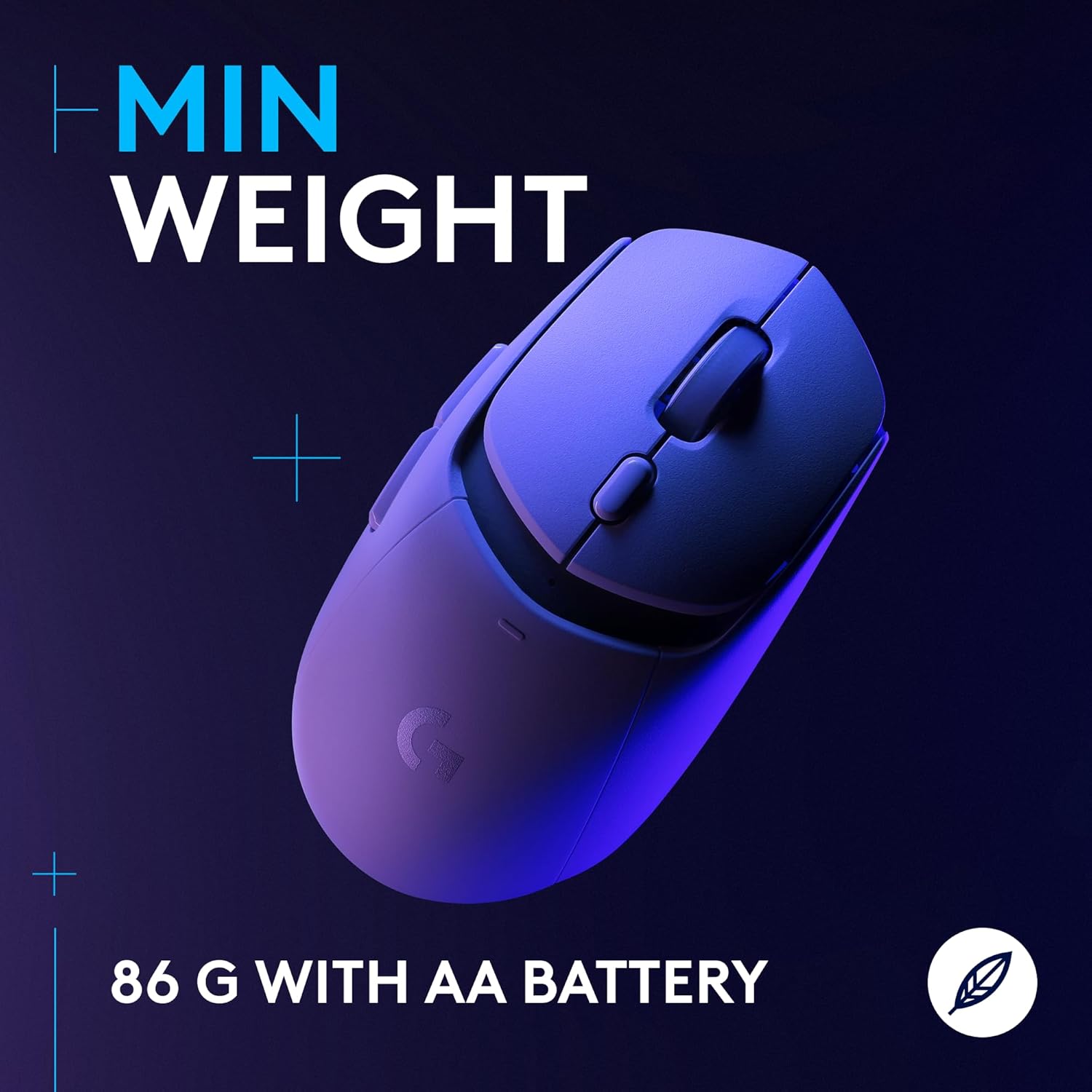 Logitech G309 Lightspeed Wireless Gaming Mouse, Lightweight, LIGHTFORCE Hybrid Switches, Hero 25K Sensor, 300+ Hour Battery Life with AA Battery, 6 Programmable Buttons, PC & Mac - White