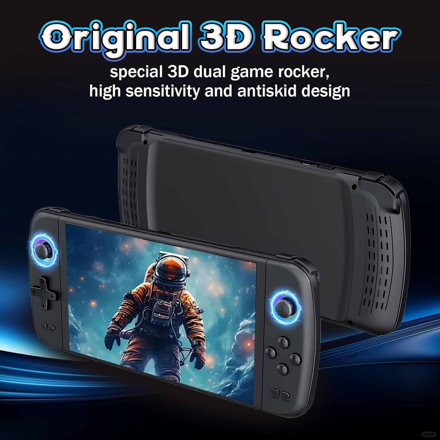 M27 Portable Handheld Game Console 128G, Retro Video Gaming Console with Built-in 30000+ Retro Games 30+ Emulators, 7 Inch IPS Screen, 600*1024 Resolution (Black)