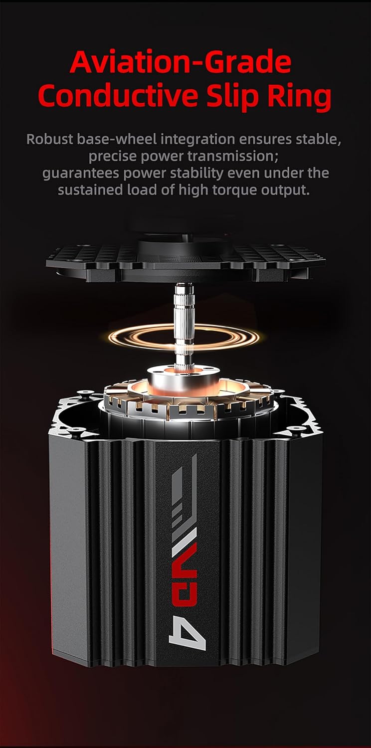 PXN VD4 Bundle F Gaming sim racing wheel Direct Drive Servo Motor Base 4NM Force Feedback 11" Racing Wheel & Hall 2-Pedal PC Steering Wheel set for PC Windows 7/8/10/11