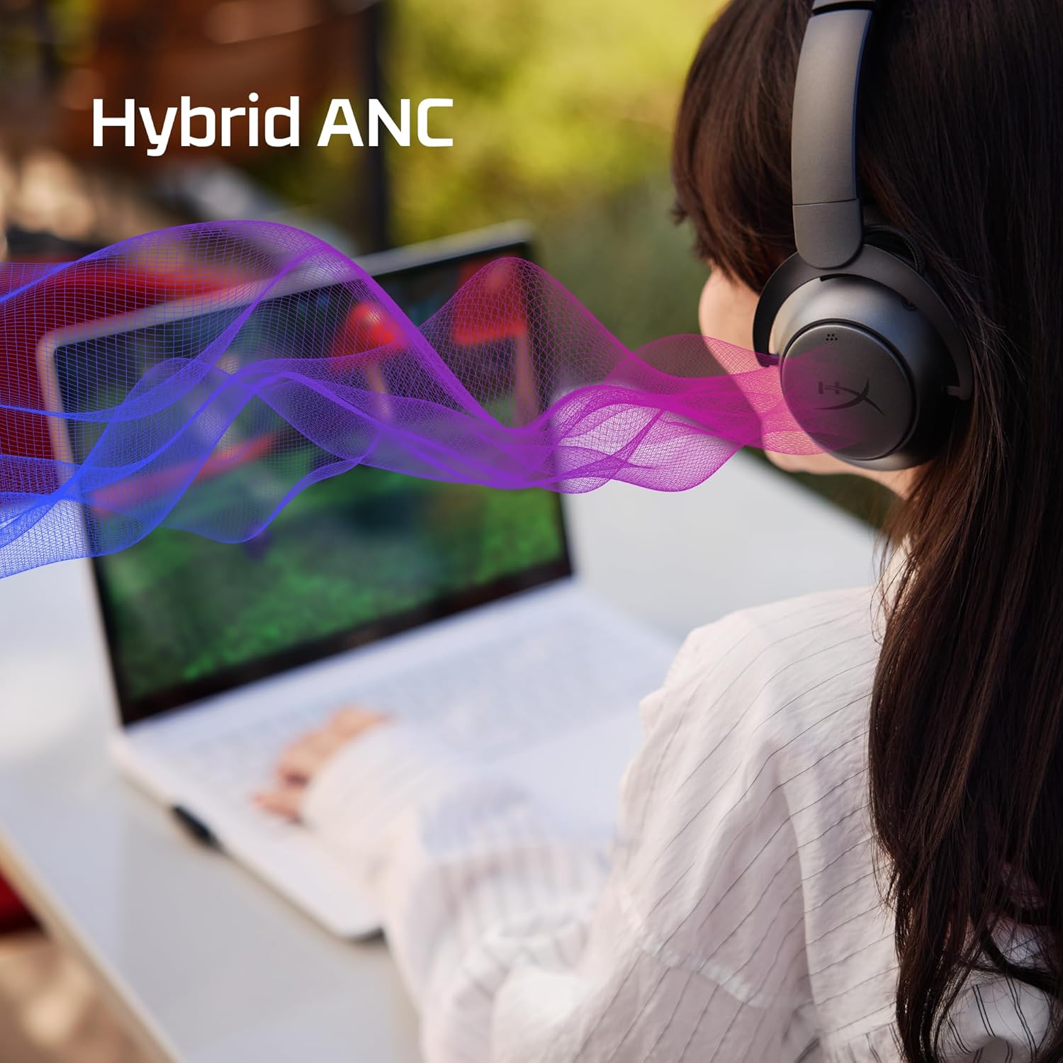 HyperX Cloud Mix 2 – Dual Wireless Over-Ear Headphones with ANC, 2,4GHz dongle, Bluetooth 5.3