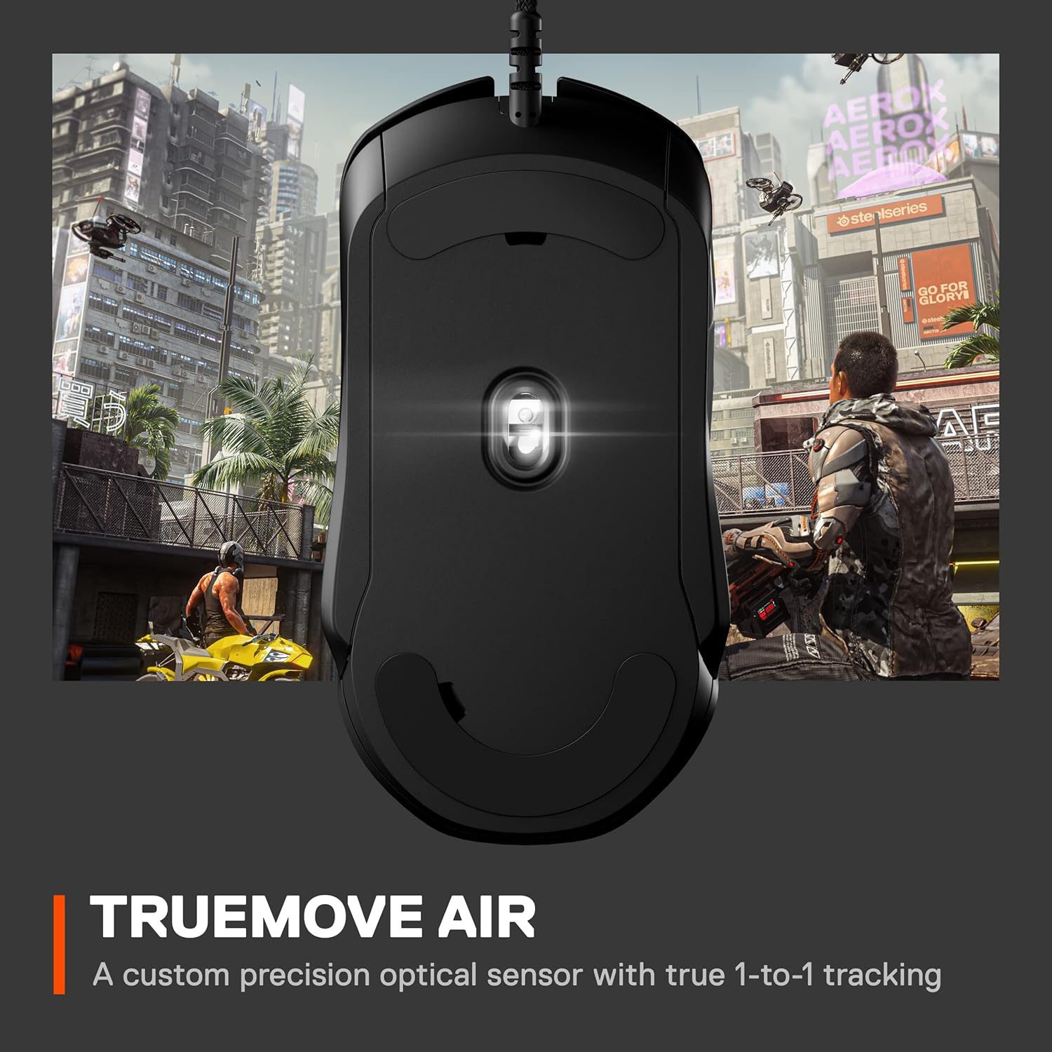 SteelSeries Rival 5 Gaming Mouse with PrismSync RGB Lighting and 9 Programmable Buttons – FPS, MOBA, MMO, Battle Royale – 18,000 CPI TrueMove Air Optical Sensor - Black