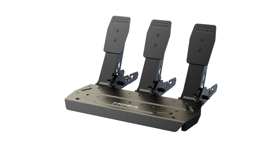 MOZA R5 Wheel and Pedals Kit Racing Simulator 5.5Nm Direct Drive Wheelbase,Unbeatable Rigid & Durable 11-Inch ES Racing Wheel SR-P Lite Dual Pedal and Desk Clamp All-in-One ,And MOZA HGP Racing Shifter