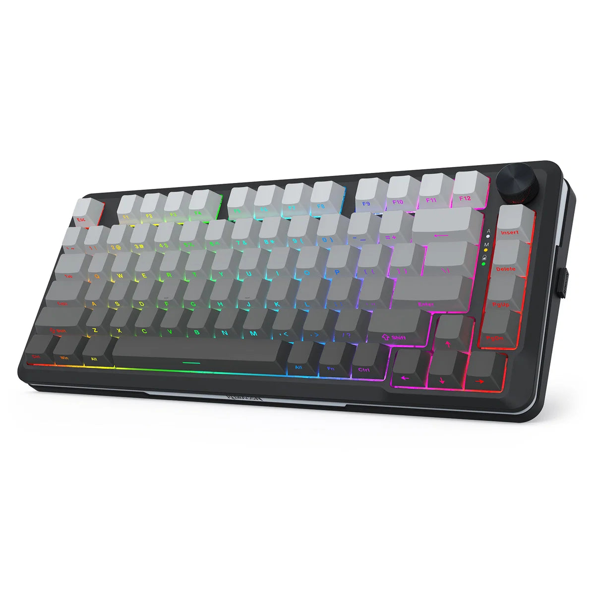Redragon Cyrus Pro K681SP RGB Wireless 75% Hot-Swappable Gasket Mechanical Keyboard with Knob (RPC Linear Switch) (Gradient Grey)