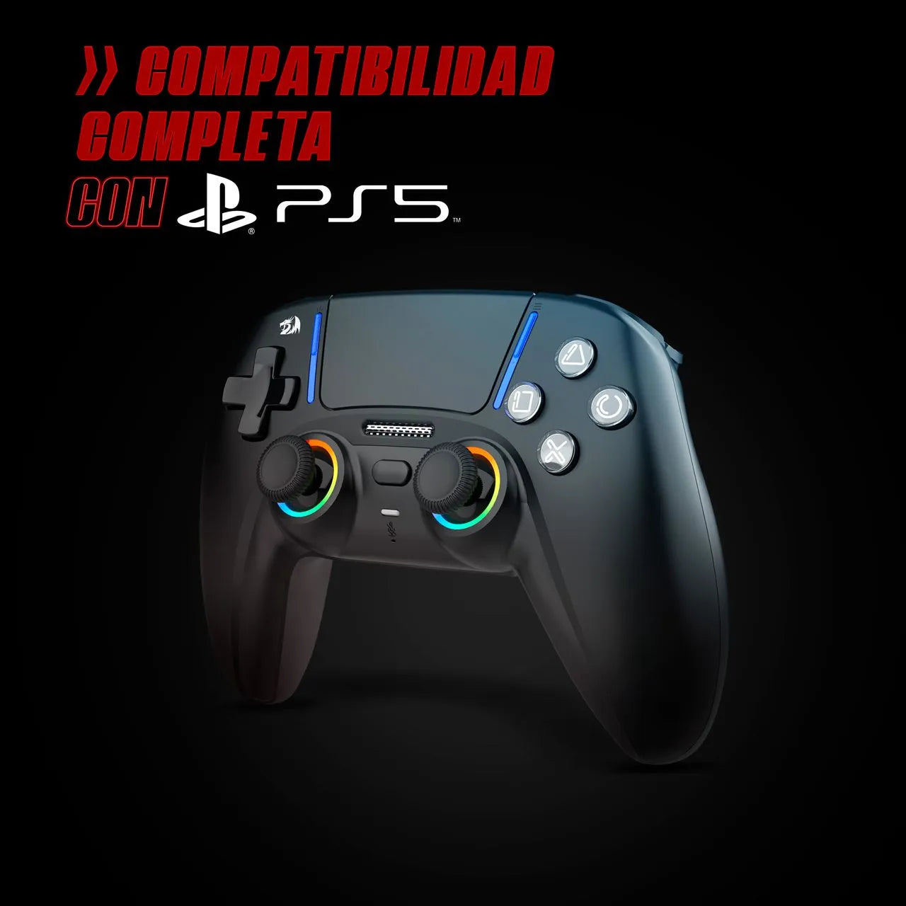 Redragon Kaiser G832 Wireless GamingPad for PS5 Hall Effect Joystick Trigger Mechanical D-Pad Macro