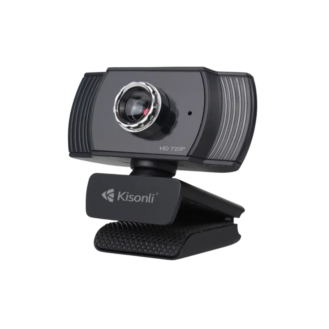 Kisonli HD-723 High Definition Rotatable HD Webcams Computer 720P Webcam with Dual Microphone for PC Laptop