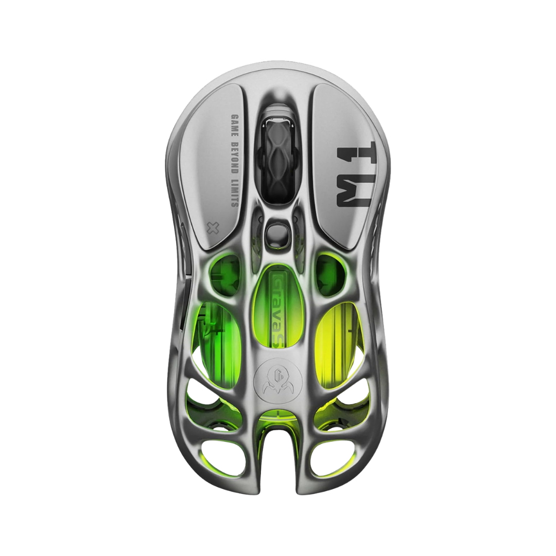 GravaStar Mercury M1 Pro Wireless Gaming Mouse – 26,000 DPI PAW3395DM Sensor • Lightweight Magnesium Alloy • Tri-Mode (Wired/2.4GHz/Bluetooth) • 4K Polling Rate • Up to 200-Hour Battery