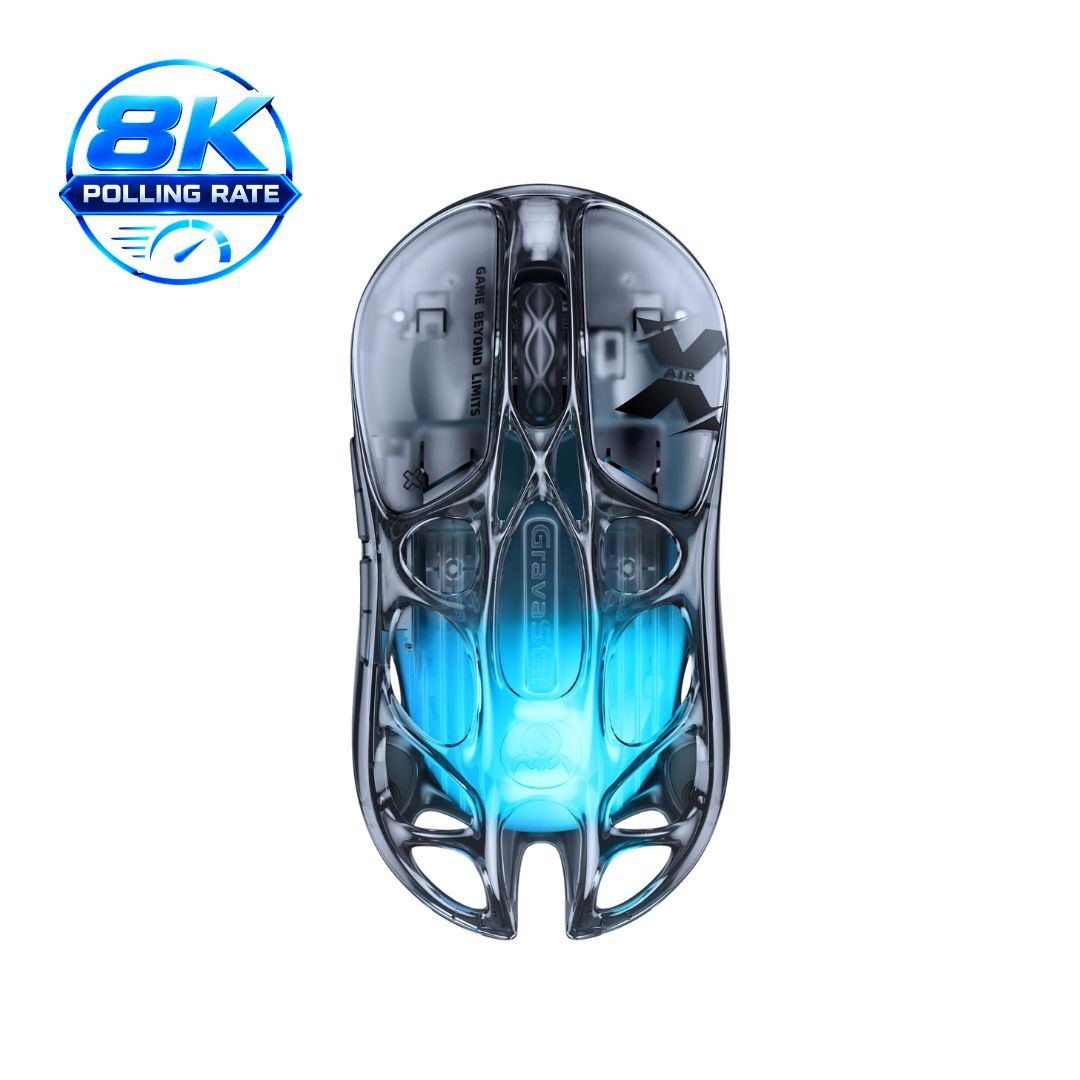 GravaStar Mercury X AIR Wireless Gaming Mouse, True 8K Performance