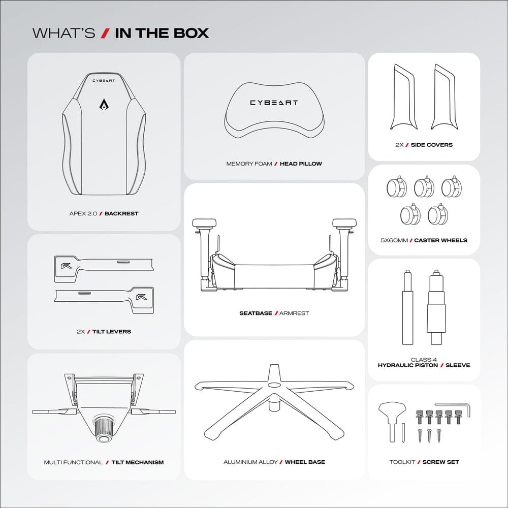 CYBEART | Batman Classic - Chaise de gaming/bureau série APEX | Lombaire 4D, accoudoir 4D, similicuir Endura, oreiller AeroMag, inclinable et inclinable