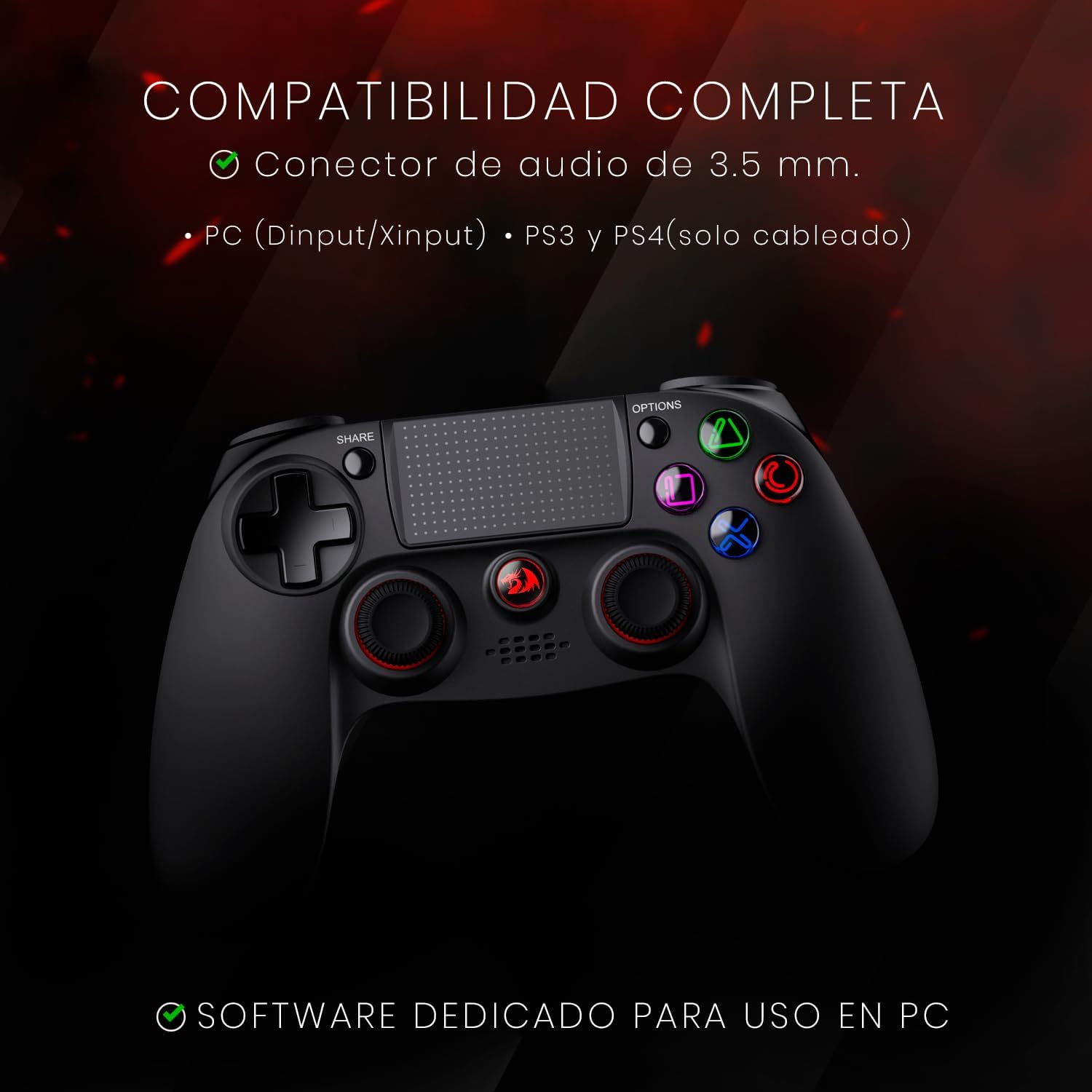 Control Gamer Redragon Juno G818 Wireless Bluetooth Console