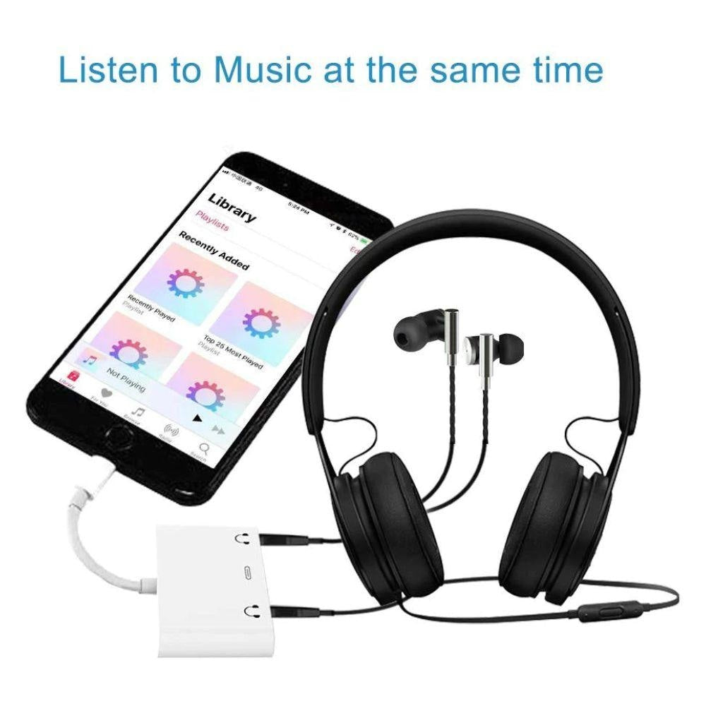 Earldom ET OT30 3in1 Dual Lightning + 3.5 Audio Cables & Chargers