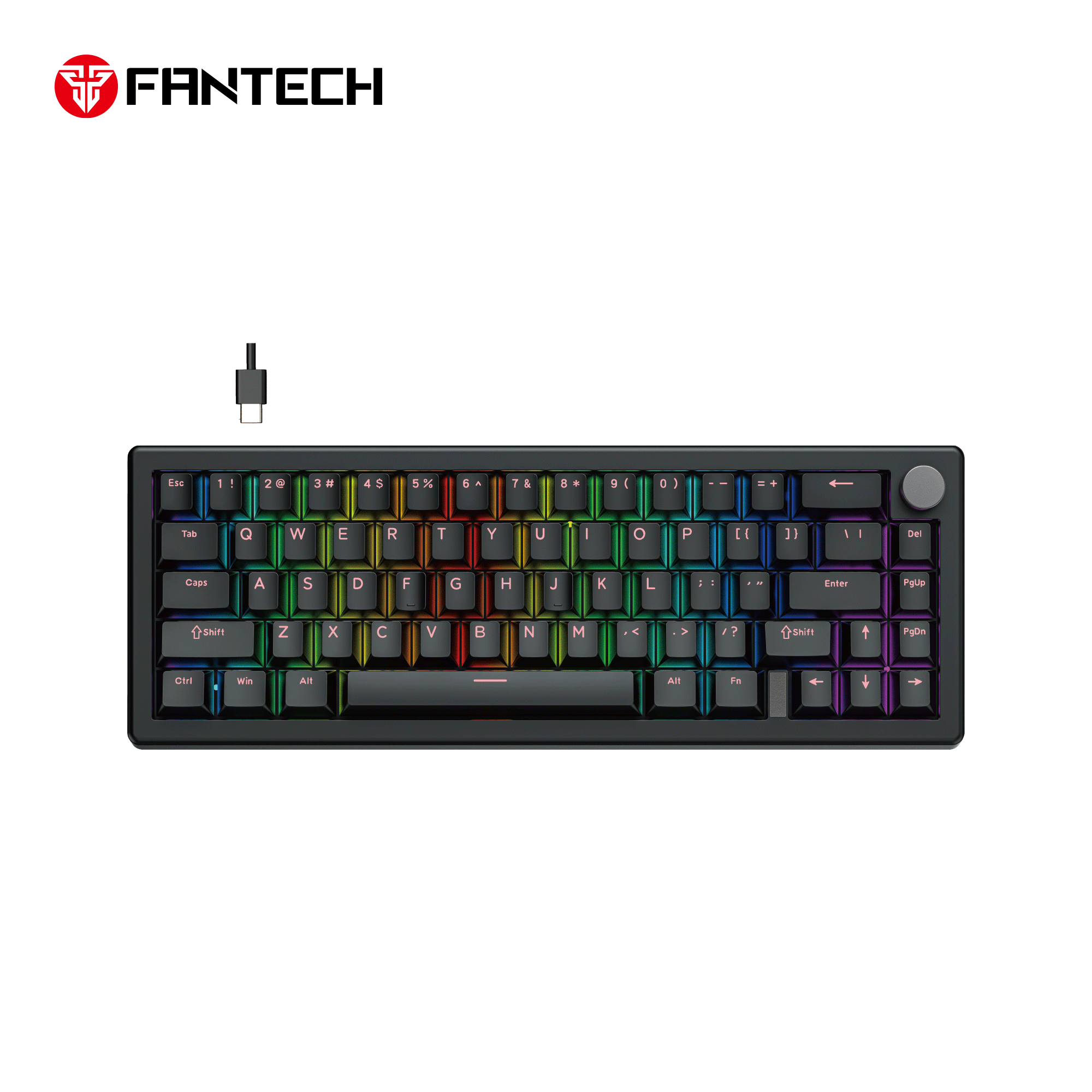 Fantech ATOM X66 MK614 Mechanical Keyboard - black