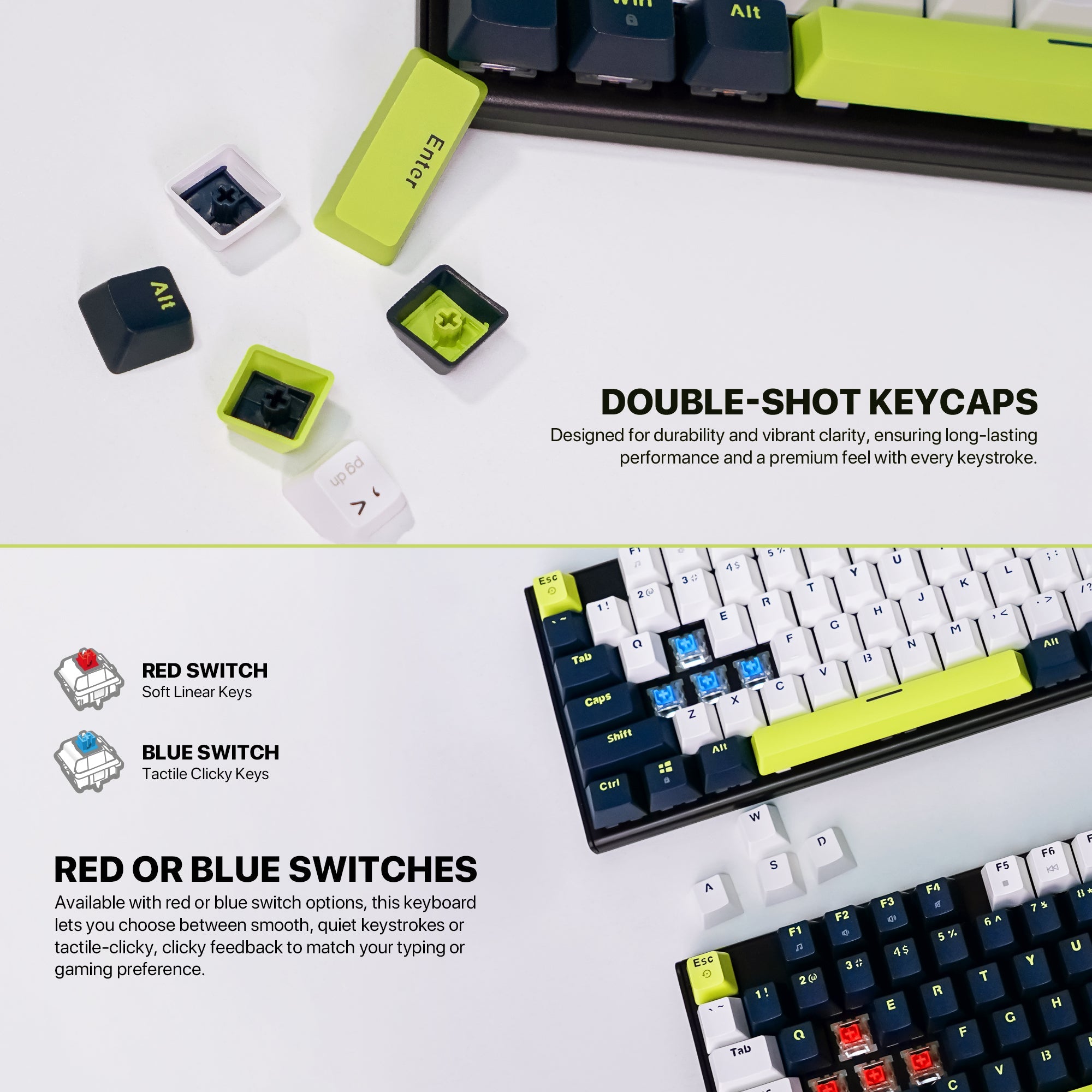 FANTECH ATOM104S MK878S MECHANICAL GAMING KEYBOARD MORI EDITION BLACK Keyboard