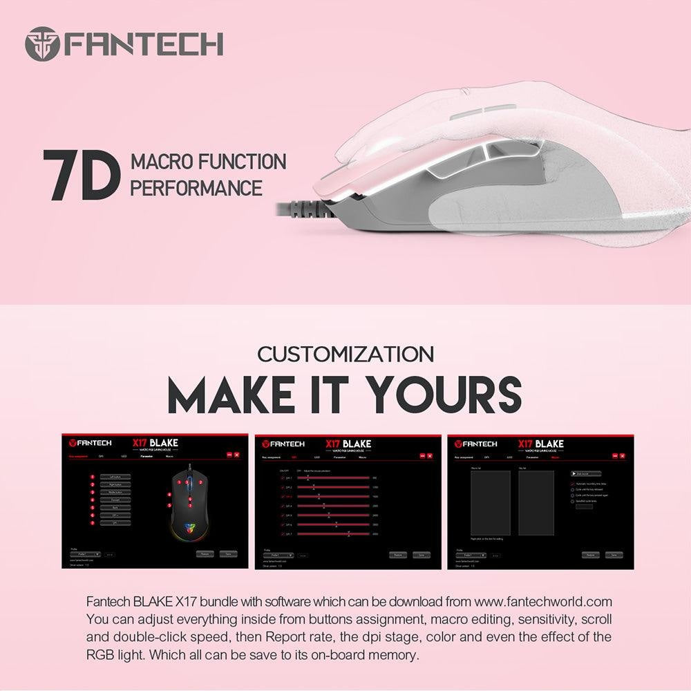 FANTECH BLAKE X17 MACRO RGB GAMING MOUSE Mouse
