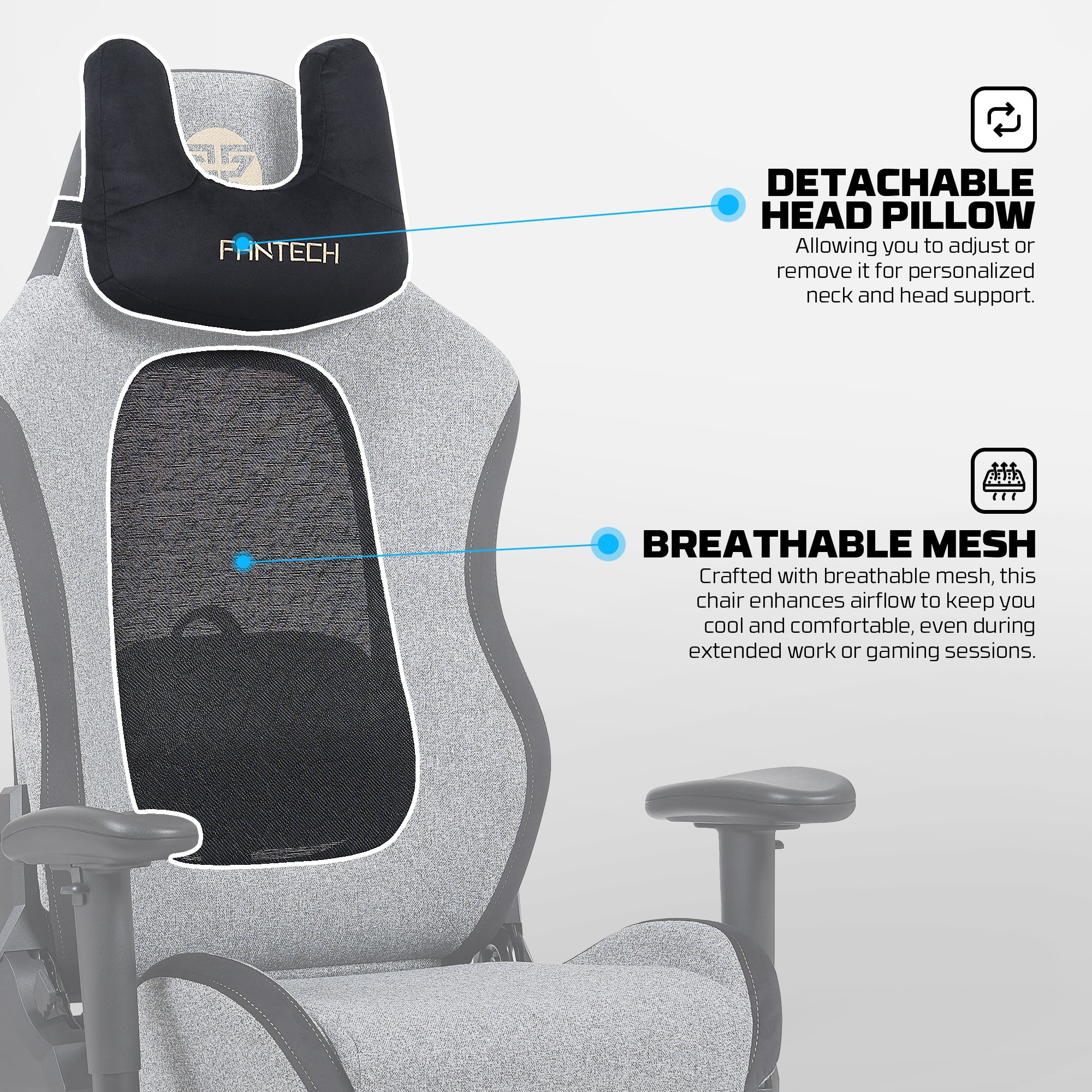 FANTECH GC195 GAMING CHAIR Desk & Chair
