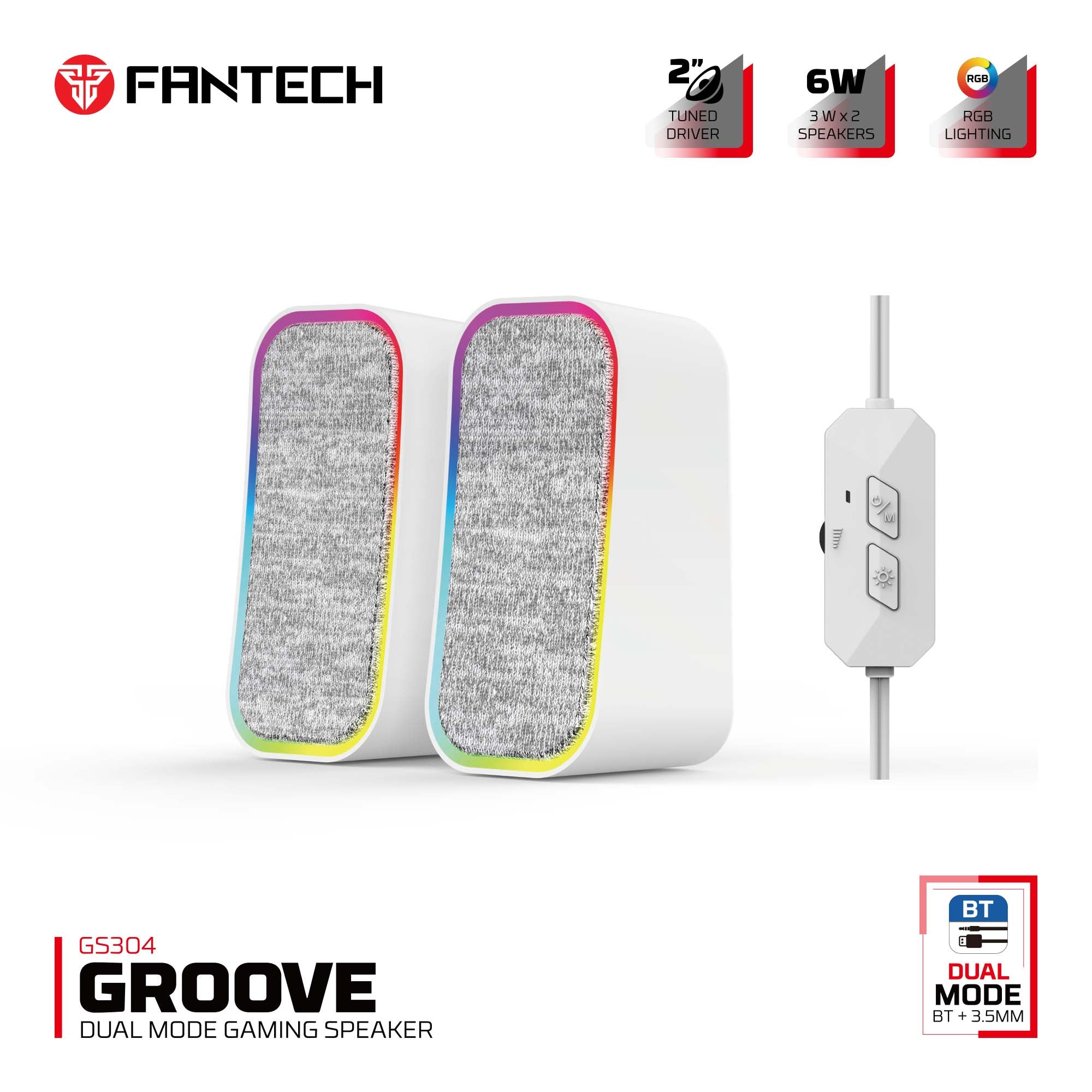 Fantech GROOVE GS304 BLUETOOTH SPEAKER Dual mode Audio