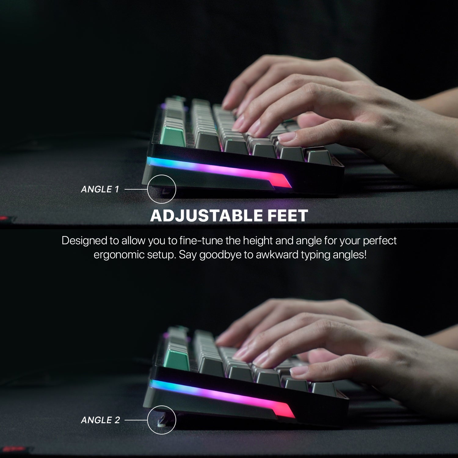 Fantech MK913 ATOM PRO83 RGB Bluetooth Wireless Gaming keyboard Saturn Keyboard