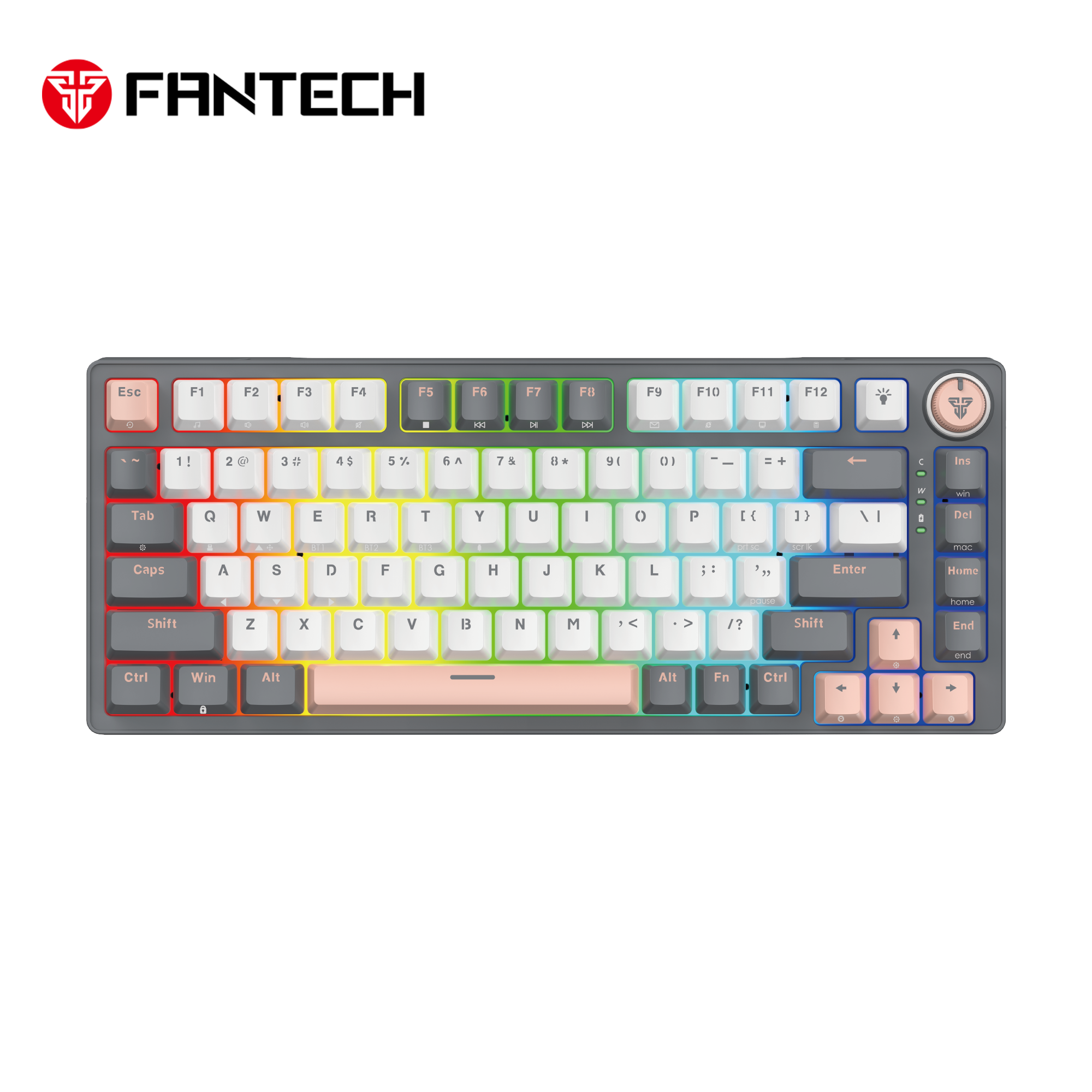 Fantech MK913 ATOM PRO83 RGB Bluetooth Wireless Gaming keyboard Saturn Keyboard
