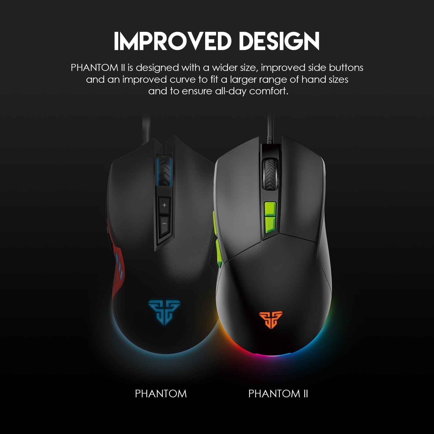 Fantech Phantom II VX6 Neon Macro Gaming Mouse Mouse
