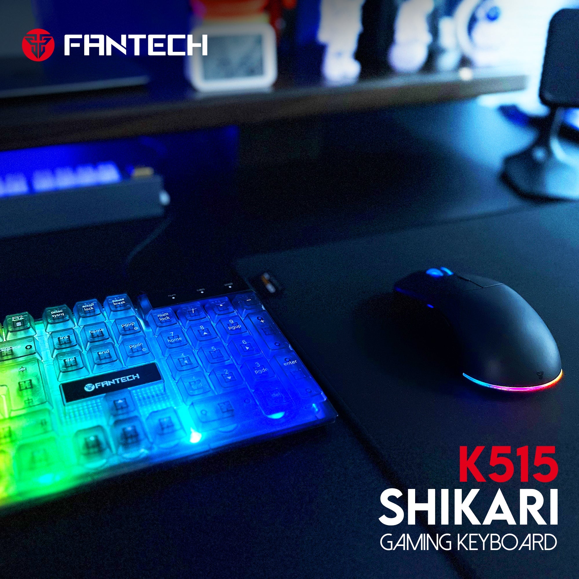 Fantech Shikari K515 RGB Membrane Gaming Keyboard Keyboard