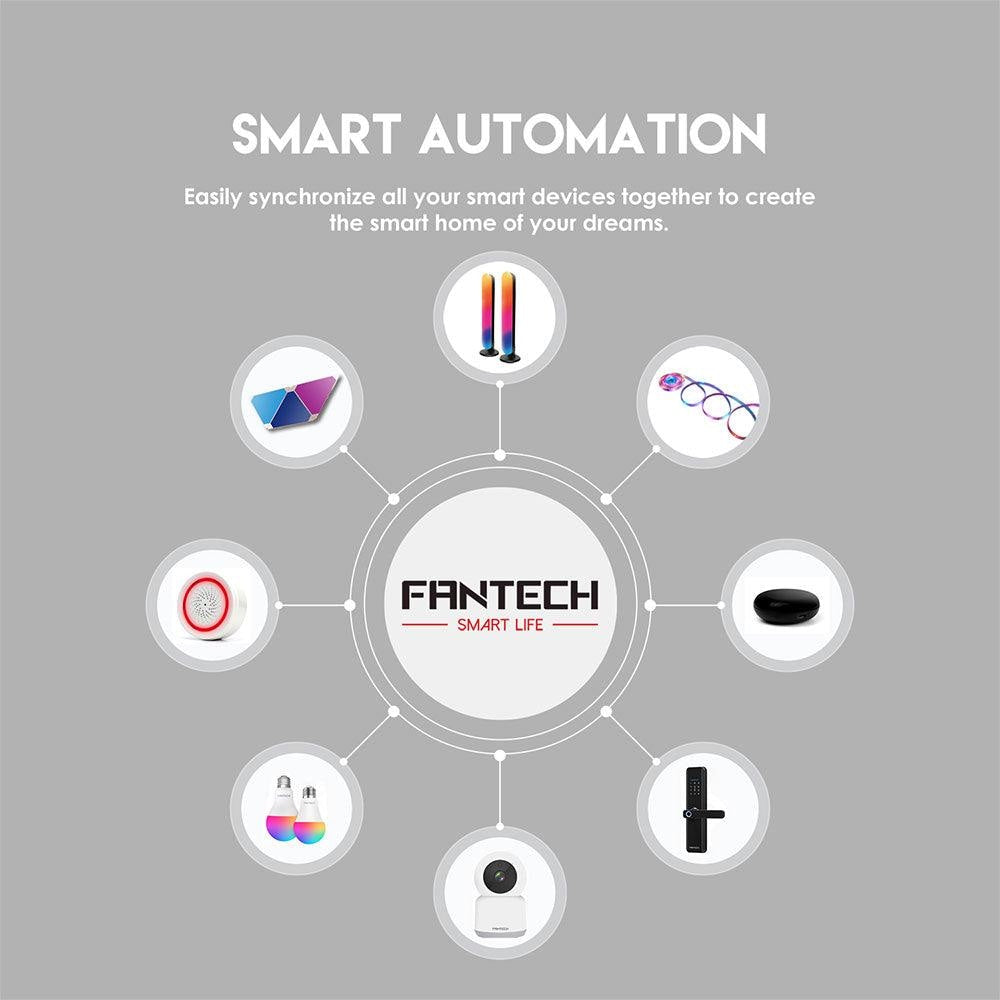 Fantech Smart RGB Triangle Light Panels Set SLP0103 + LA1ALP 9Pcs Lightning