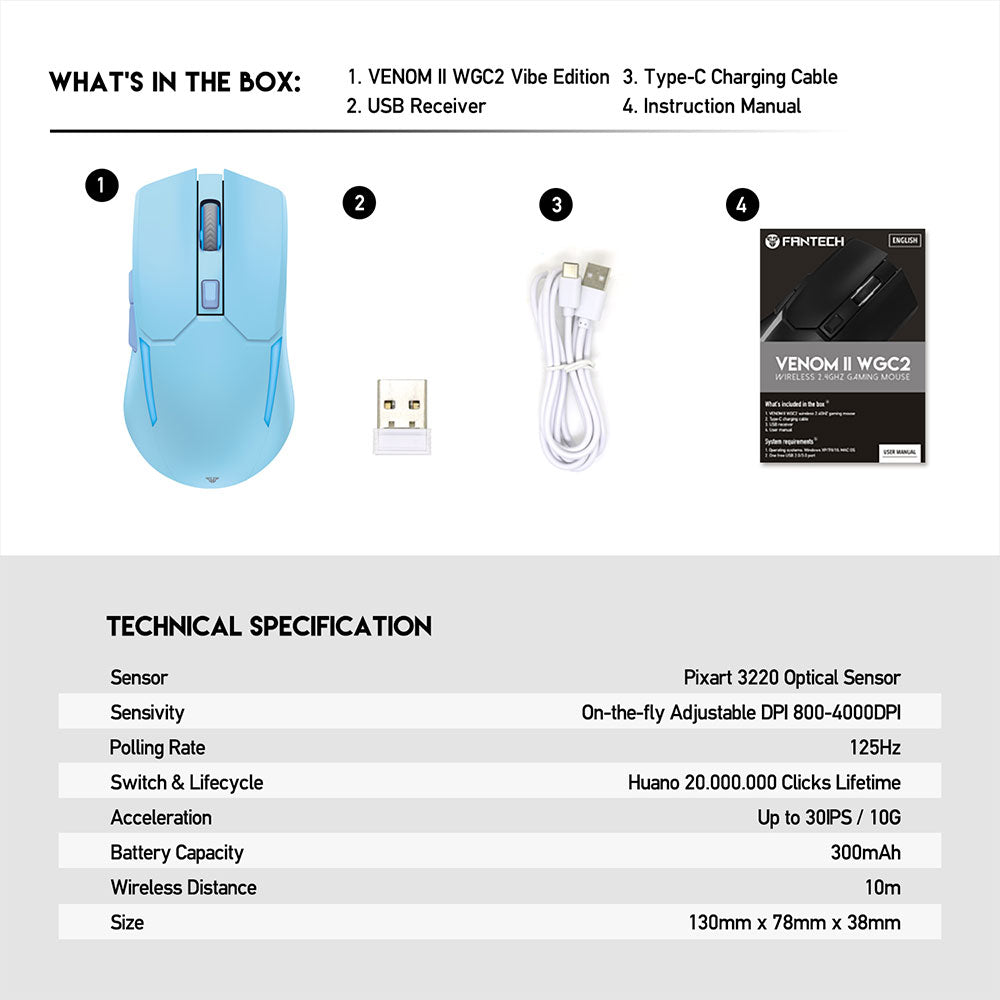 Fantech VENOM II WGC2 VIBE EDITION Mouse