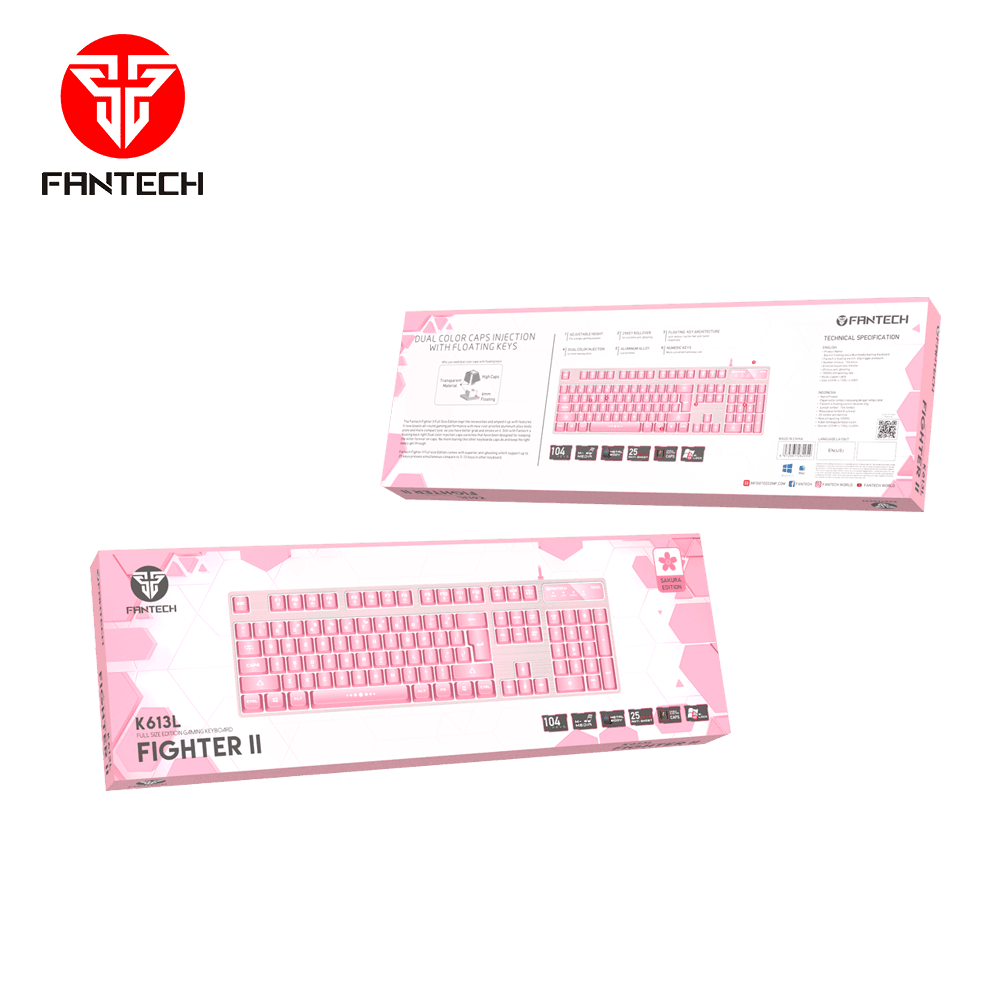 FIGHTER TKL II K613L SAKURA EDITION GAMING KEYBOARD Keyboard