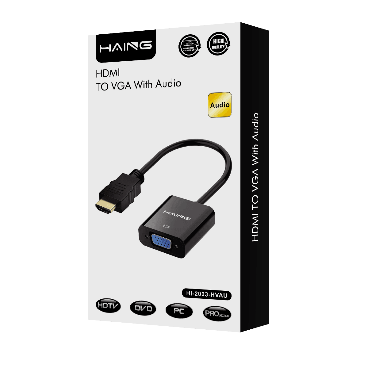 Haing Hdmi to Vga with Audio High Quality - Main Image