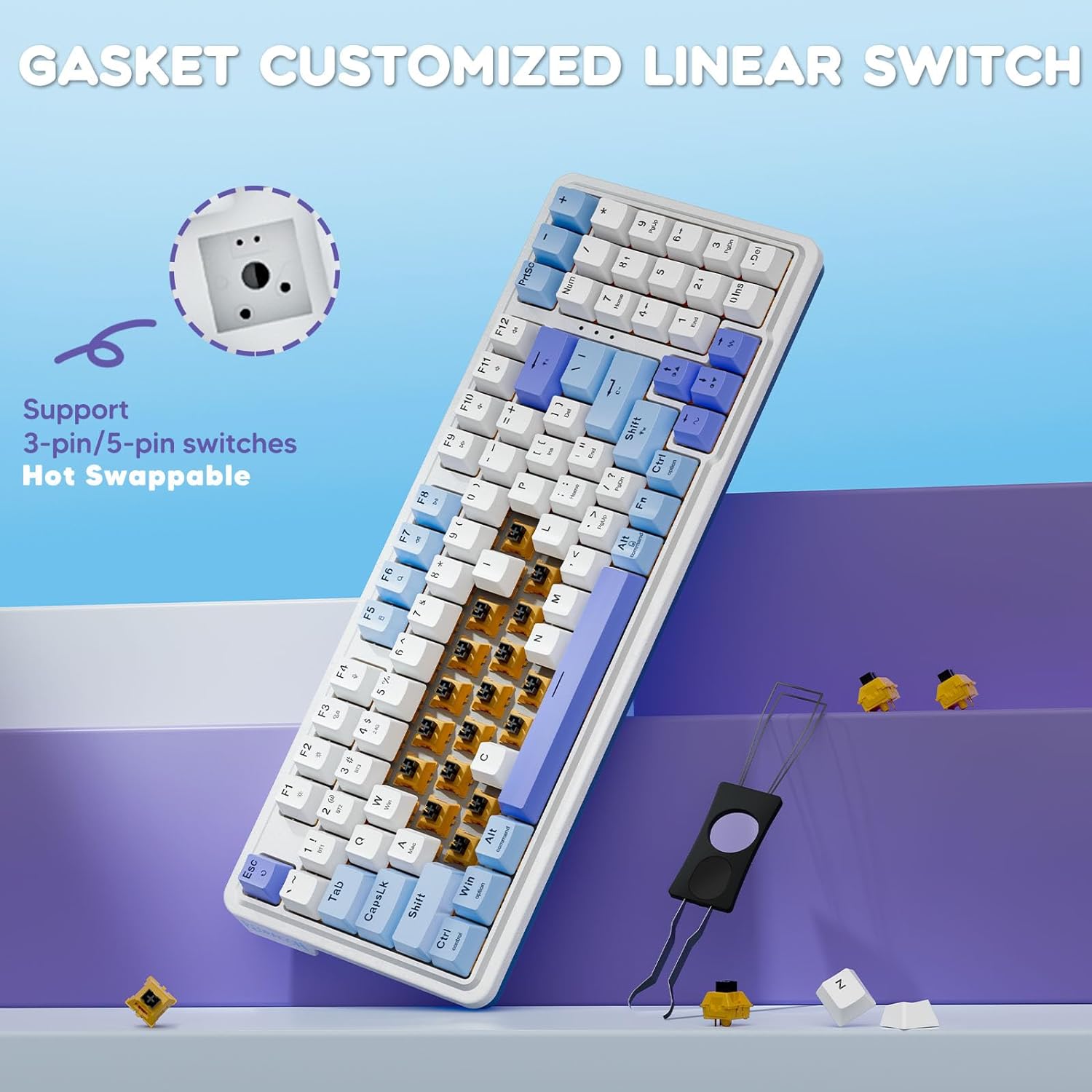 Keyboards Wired and wireless Bluetooth mechanical gaming keyboard Redragon