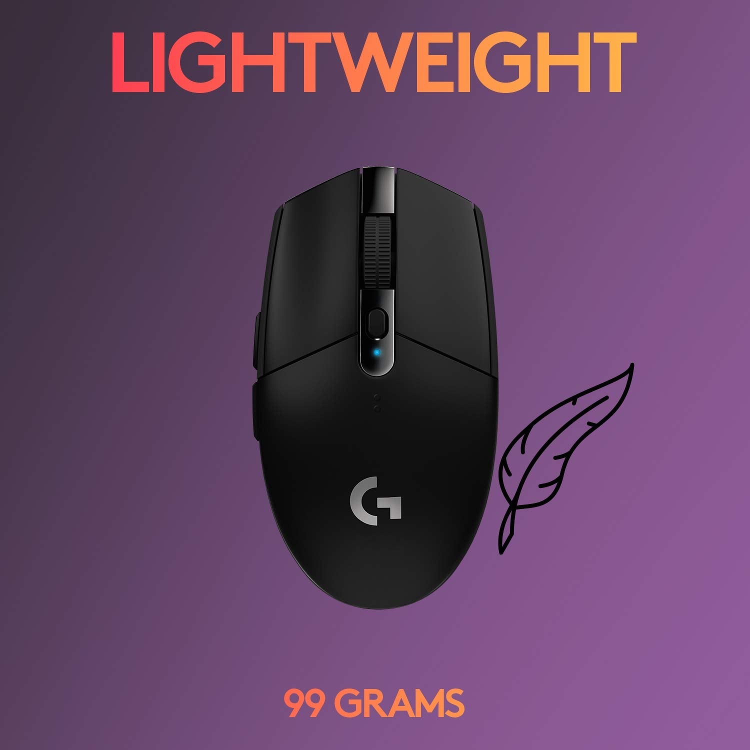 Logitech G304 Lightspeed Wireless Gaming Mouse Hero Sensor 12,000 DPI