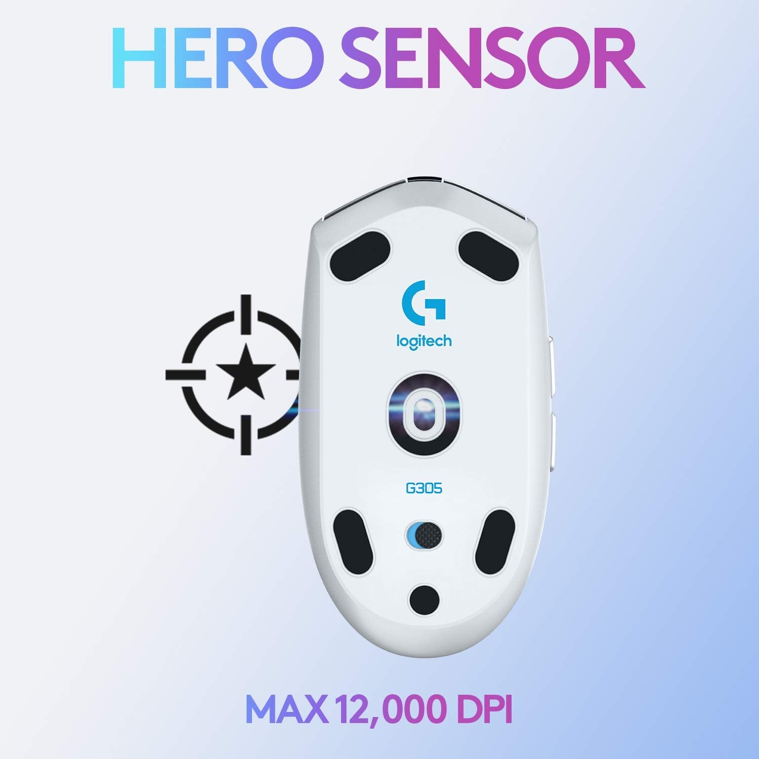 Logitech G304 Lightspeed Wireless Gaming Mouse Hero Sensor 12,000 DPI