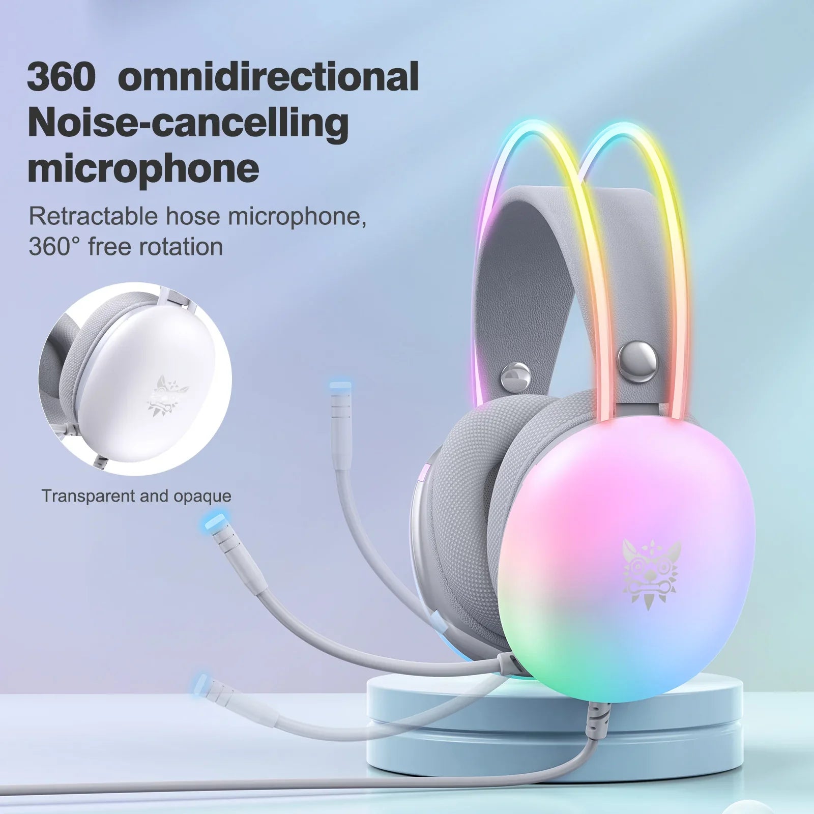 ONIKUMA X25 RGB Gaming Headset Audio