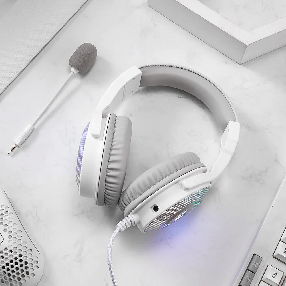 PANDORA H350 White RGB Headset Headset 3.5