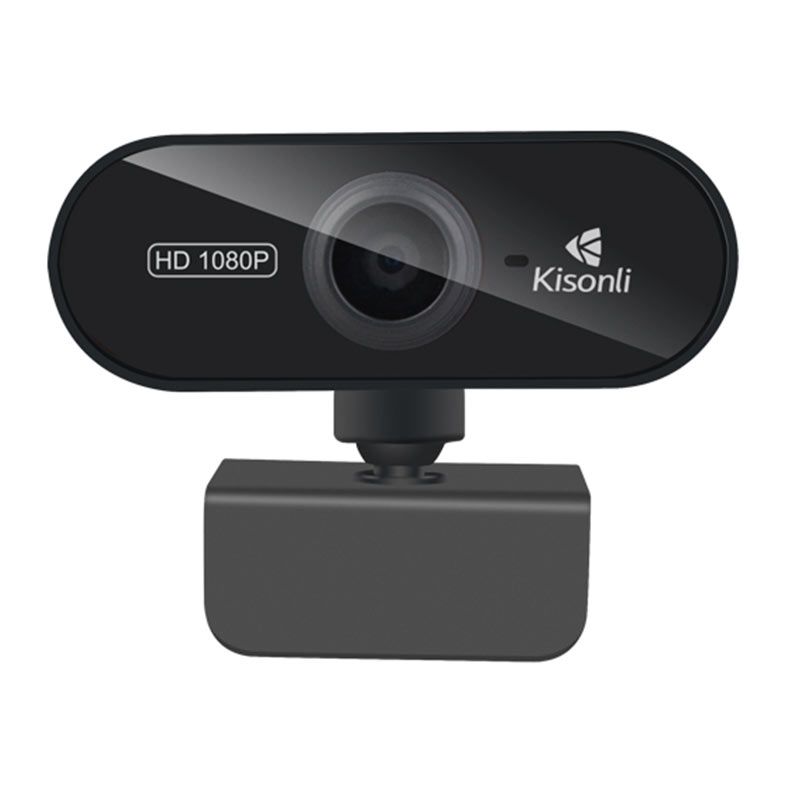 PRE VENDA - Webcam Kisonli PC6 1080p USB, Preta, PC6-1080