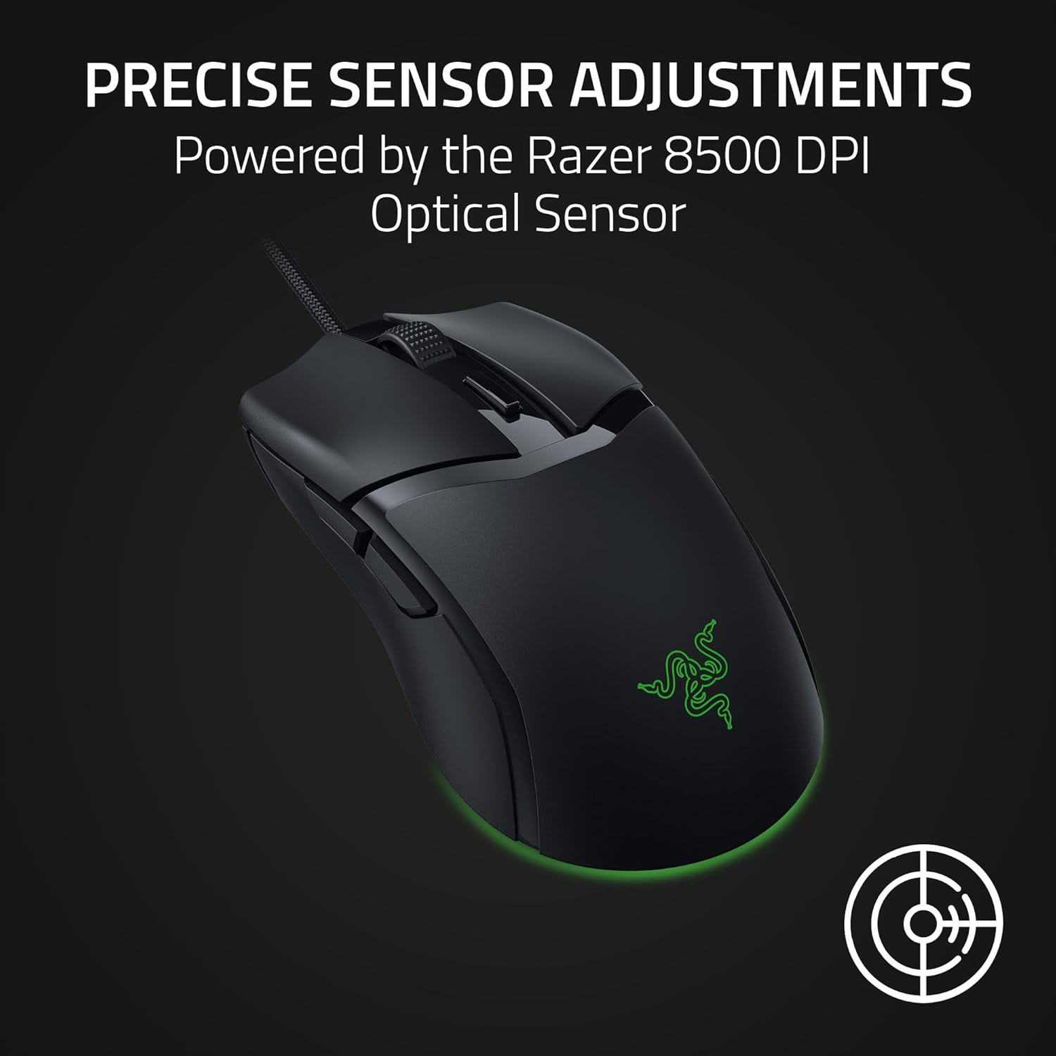 Razer Cobra Gaming Mouse: 58g Gen 3 Optical Switches Chroma RGB Lighting 8500