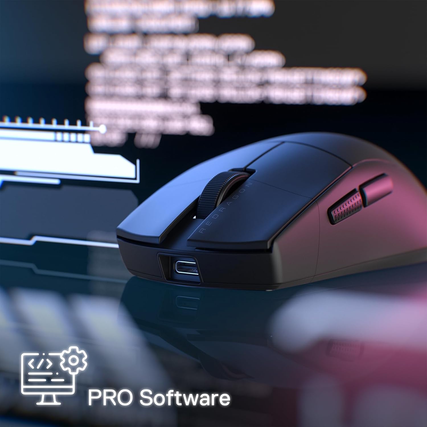 Redragon M916 PRO 3 Mode Wireless Gaming Mouse 4K (26000 DPI) Mouse