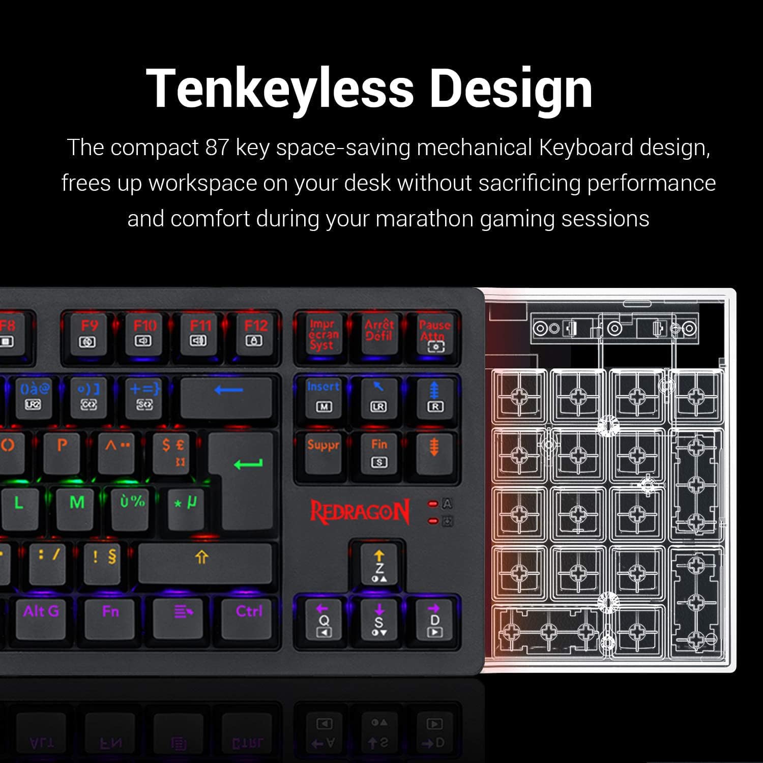 Redragon S113 Gaming Keyboard Mouse Combo Wired Mechanical Keyboard